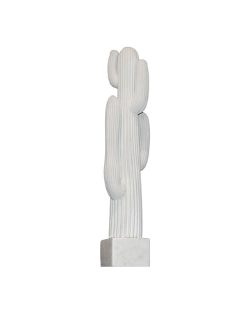 White Large Cactus Statue