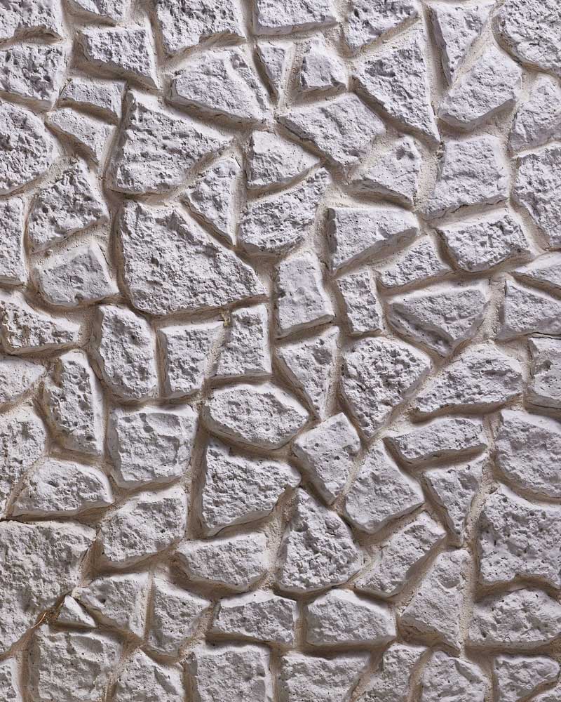 White Cracked Earth cladding stone | Murano