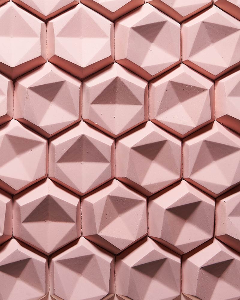 Pink  Geostone 3D Decorative Stone | Murano Stone Store 