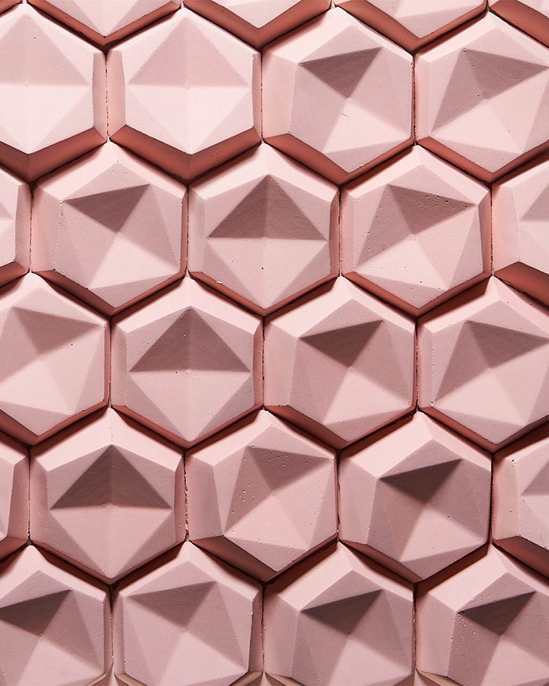 Pink  Geostone 3D Decorative Stone | Murano Stone Store