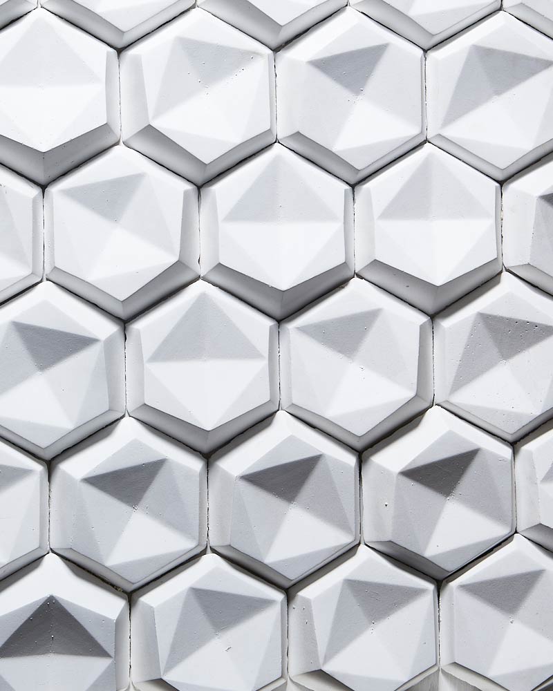 white  Geostone 3D Decorative Stone | Murano Stone Store