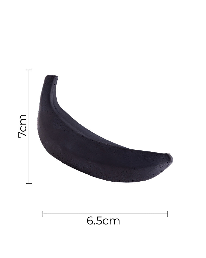 Black Stone Banana Statue