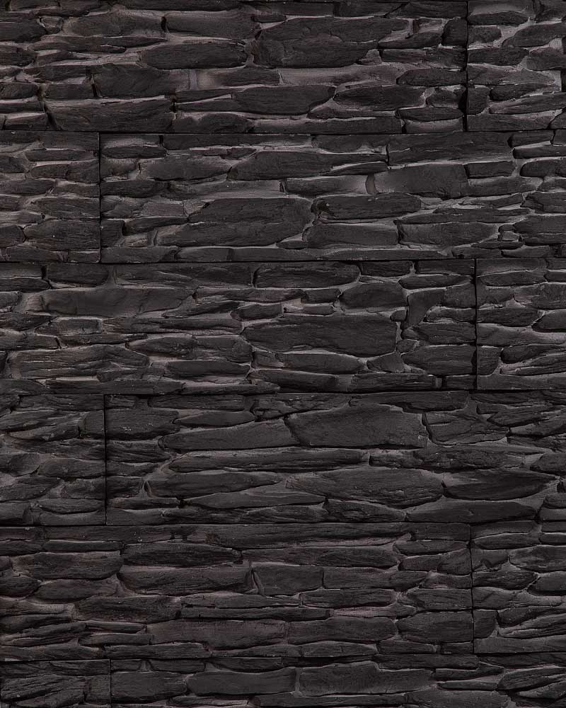 Black Topaz stacked stone Veneer | Murano Stone