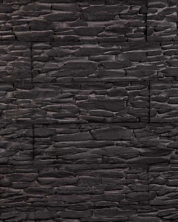 Black Topaz stacked stone Veneer | Murano Stone