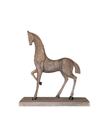 Wooden Horse Statue