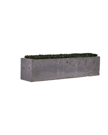 Concrete rectangle pot